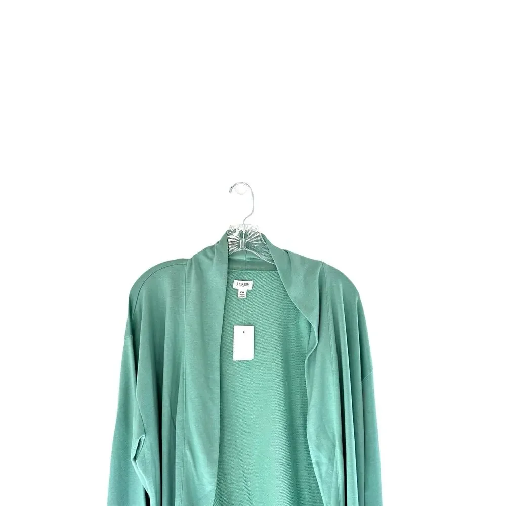 New‎ with Tags J.Crew Eucalyptus Steam Soft Knit Wrap Cardigan Sweater Size XXL